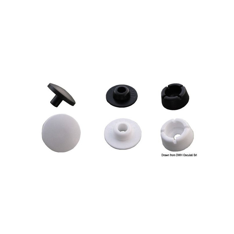 Boutons en plastique Stayput