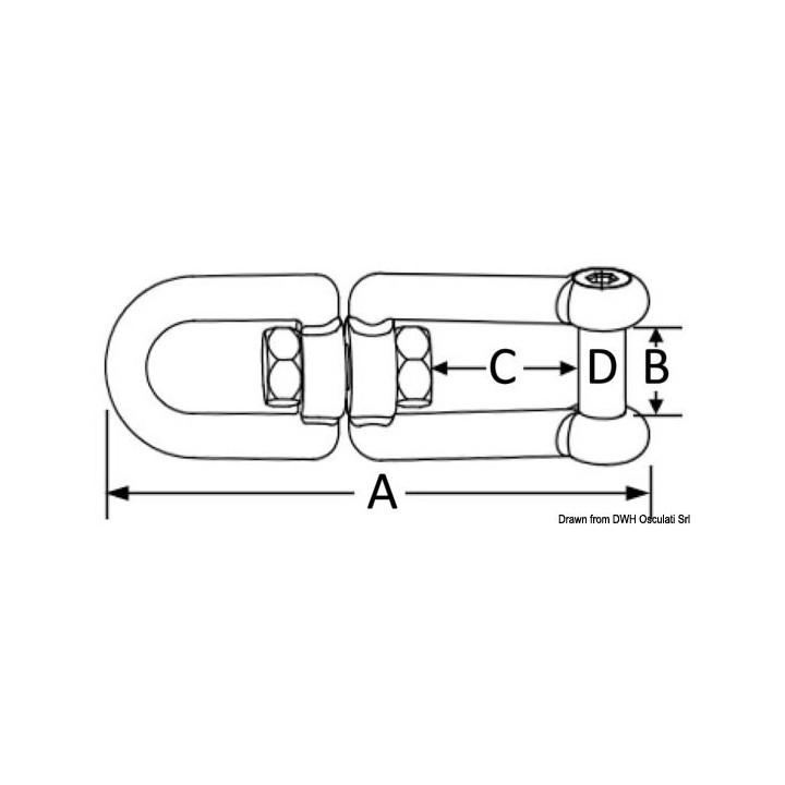 Emerillon inox il-manille 