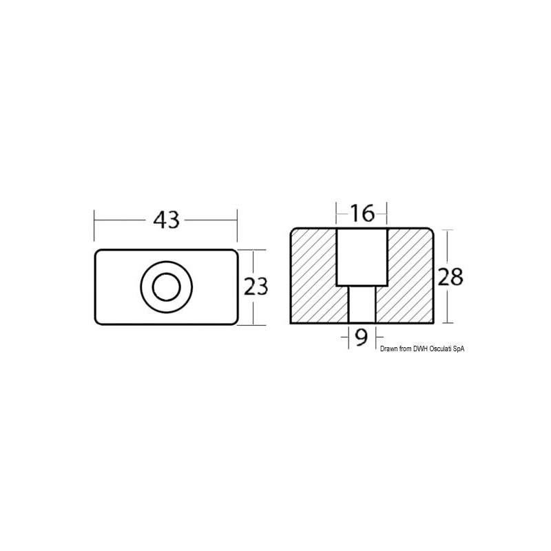 Anode hors-bord Johnson / Evinrude