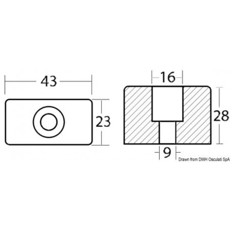 Anode hors-bord Johnson / Evinrude