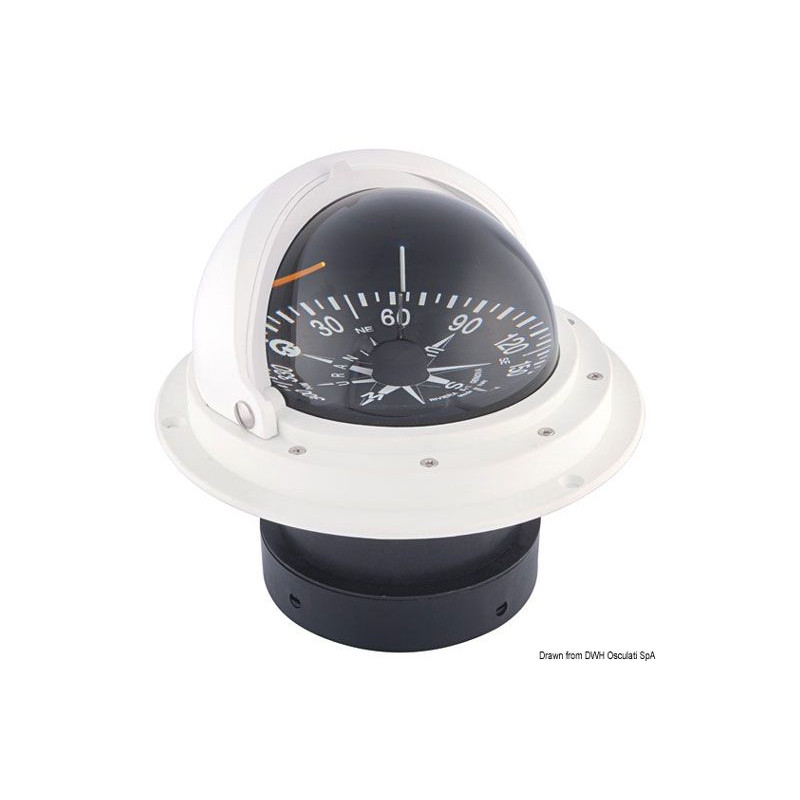 Compas Riviera 4" à encastrer + dôme