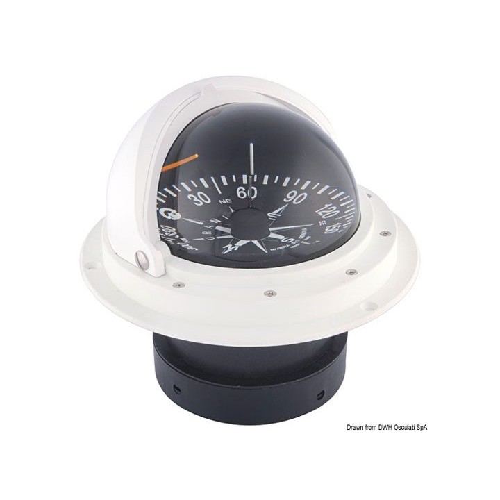 Compas Riviera 4" à encastrer + dôme