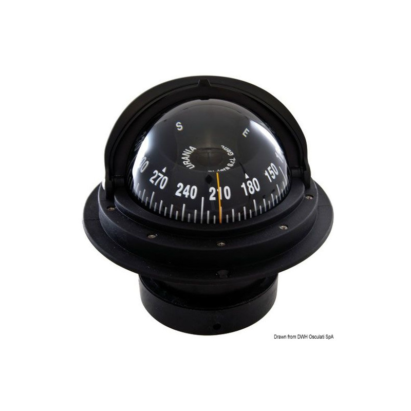 Compas Riviera 4" à encastrer + dôme