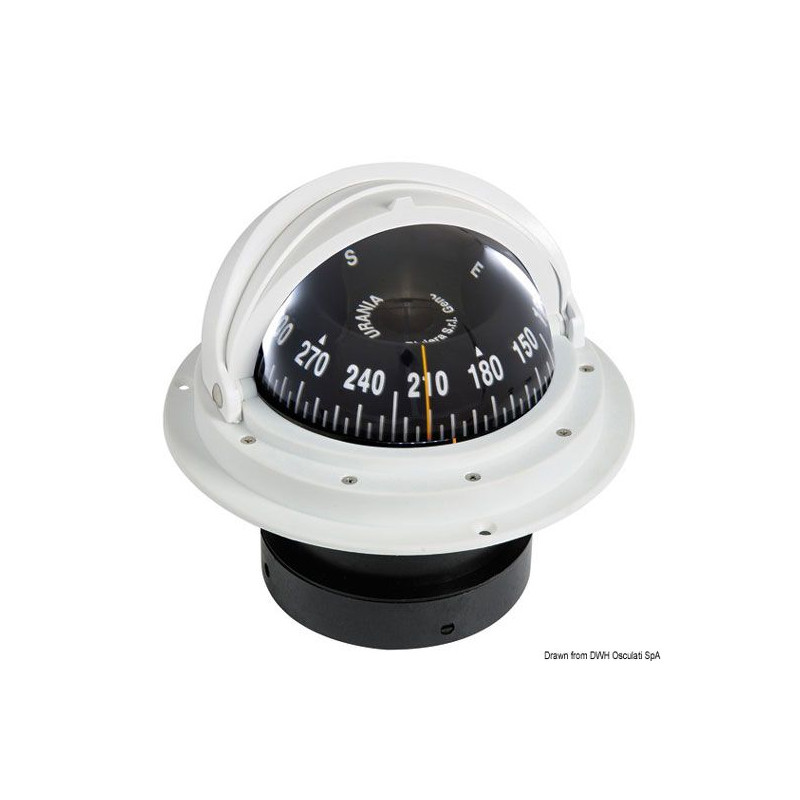 Compas Riviera 4" à encastrer + dôme