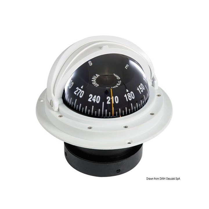 Compas Riviera 4" à encastrer + dôme