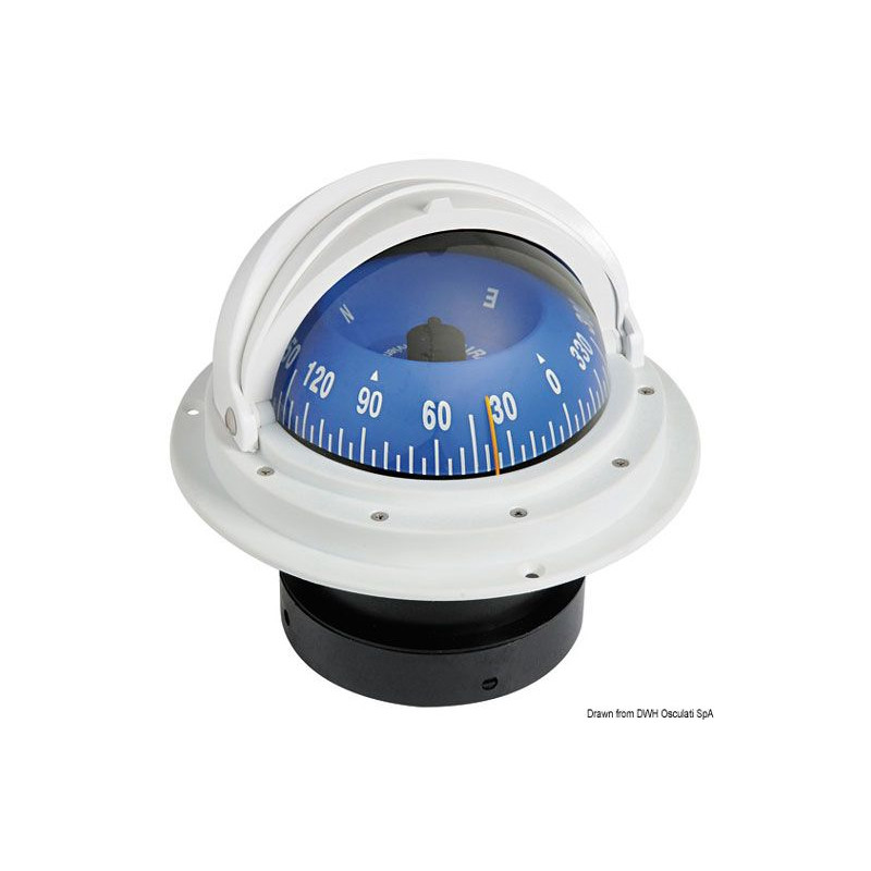 Compas Riviera 4" à encastrer + dôme