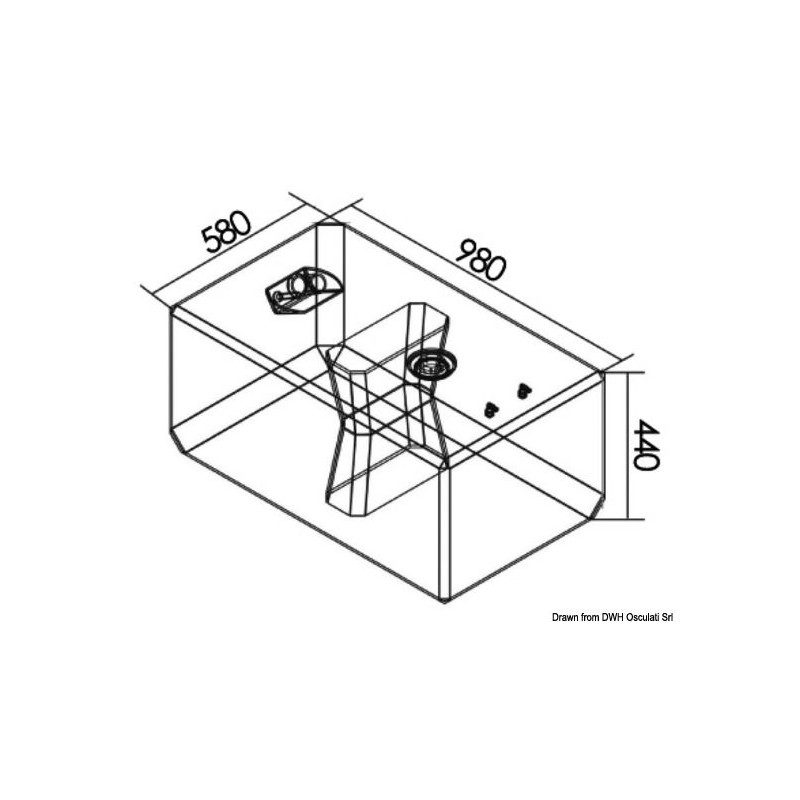 Réservoirs carburant sous plancher