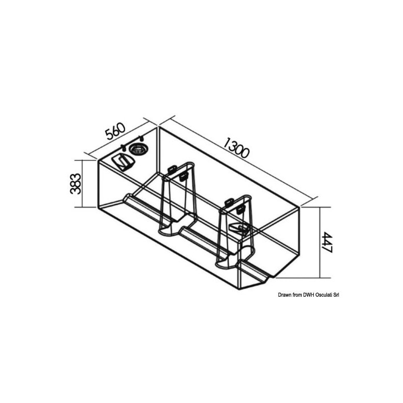 Réservoirs carburant sous plancher