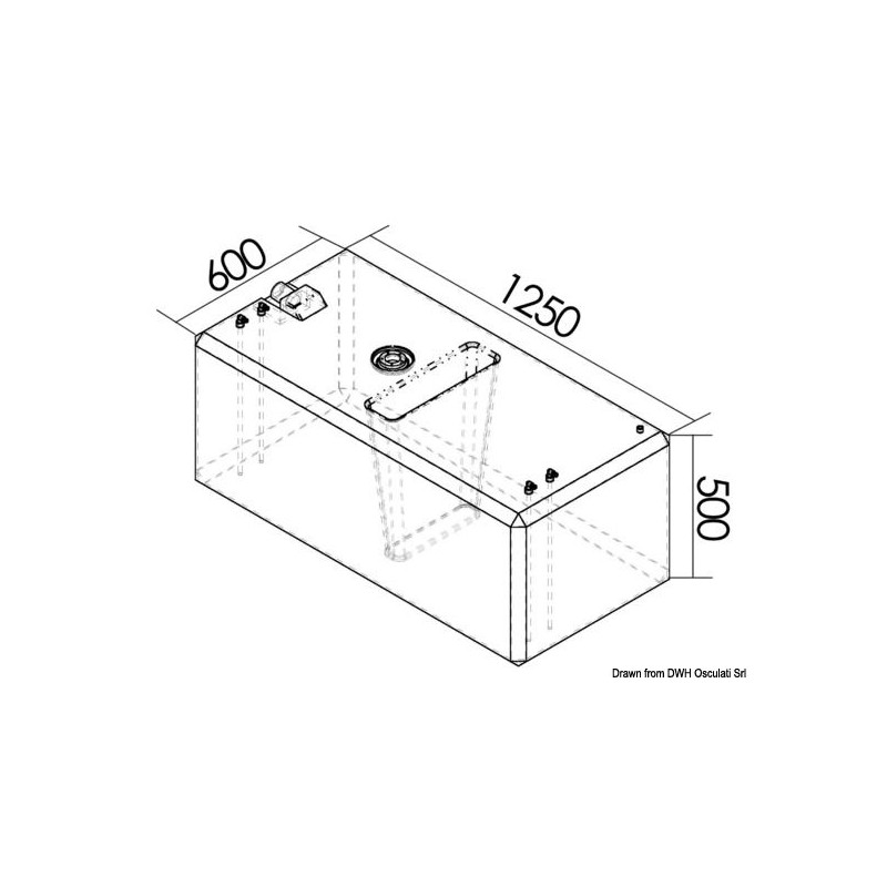 Réservoirs carburant sous plancher