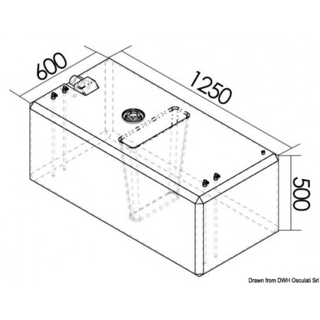 Réservoirs carburant sous plancher