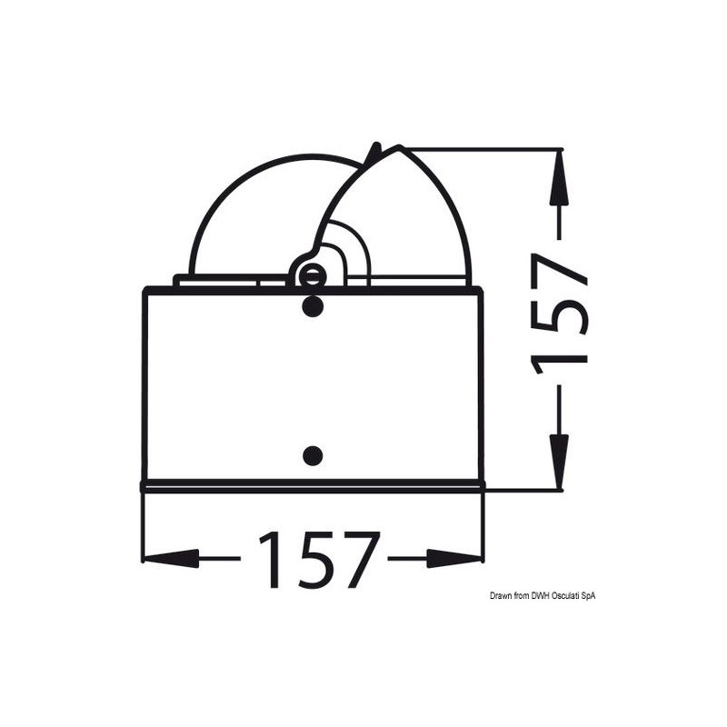 Compas Riviera 4" habitacle + dôme