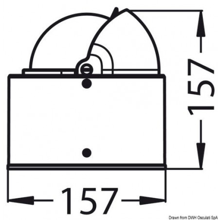 Compas Riviera 4" habitacle + dôme