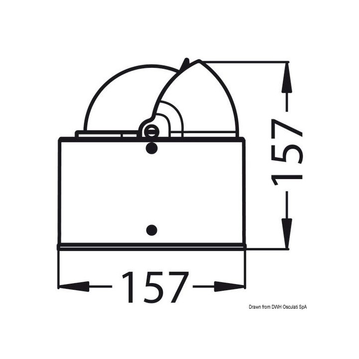 Compas Riviera 4" habitacle + dôme