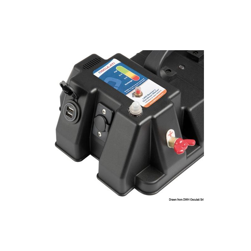 Boîte porte-batterie