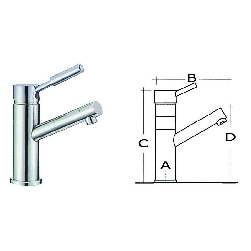 Mélangeur Diana lavabo 