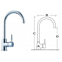 Mélangeur Diana évier 