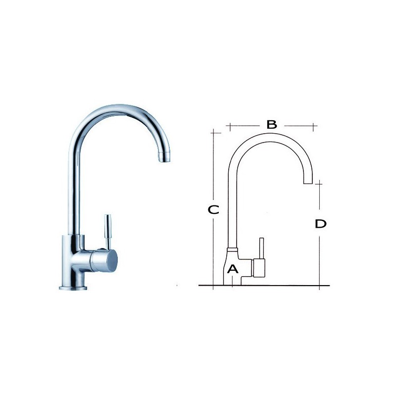 Mélangeur Diana évier 