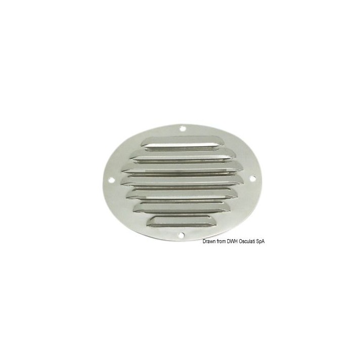 Grille d'aération ovale simple