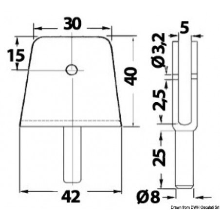 Fourche + platine pour  bâches 