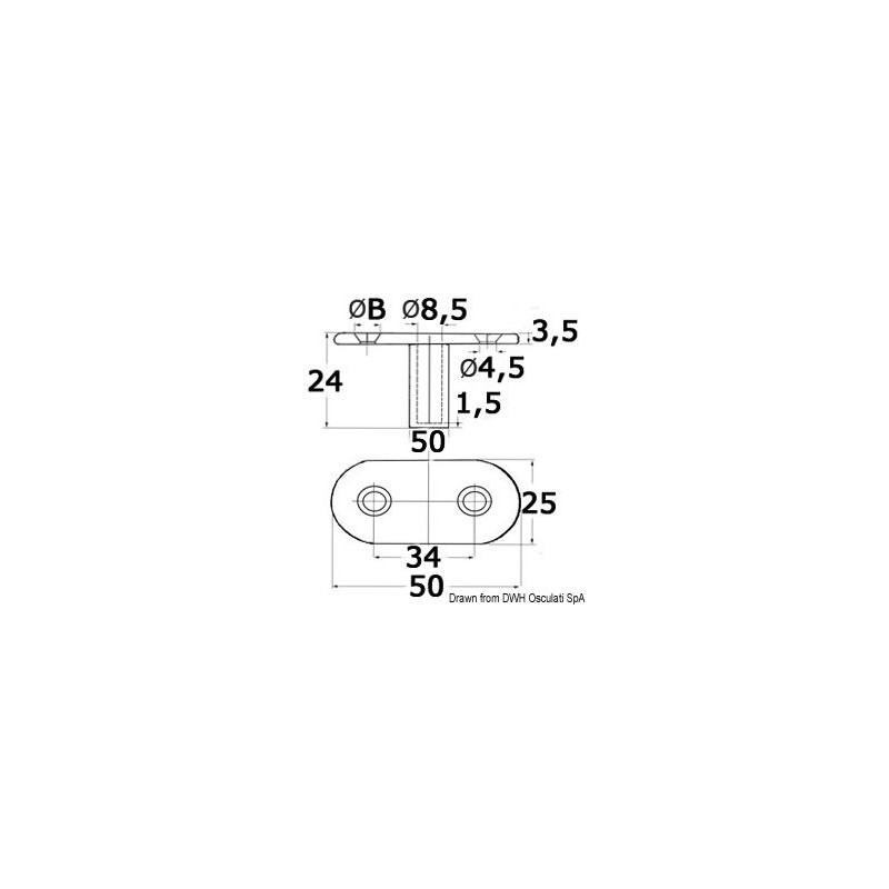 Fourche + platine pour  bâches 