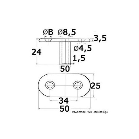 Fourche + platine pour  bâches 