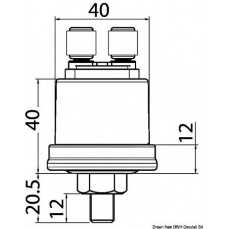 Sonde pression d'huile VDO