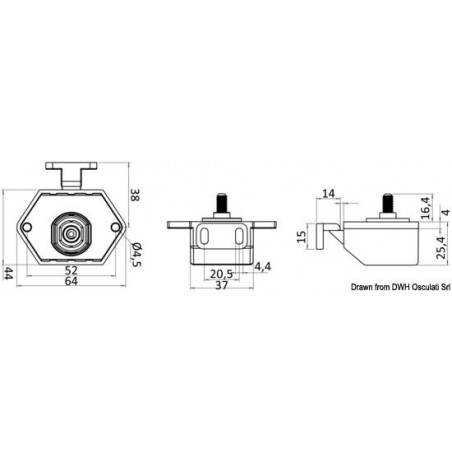 Pêne à bouton Self-Latching 