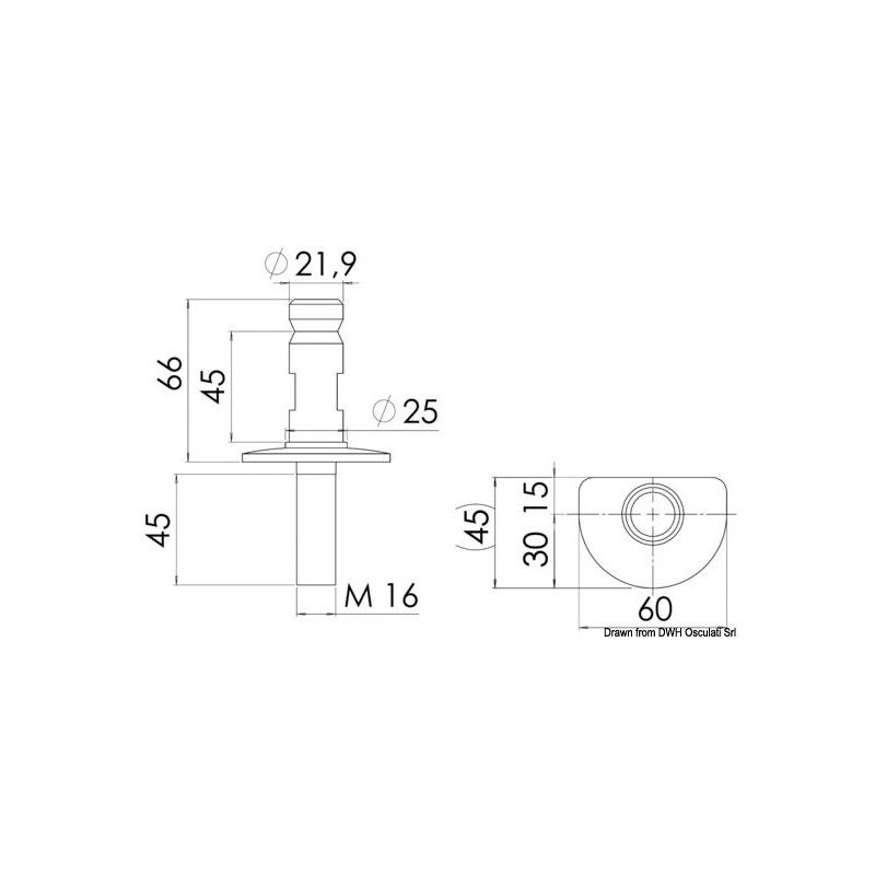 Base interne pour chandeliers 