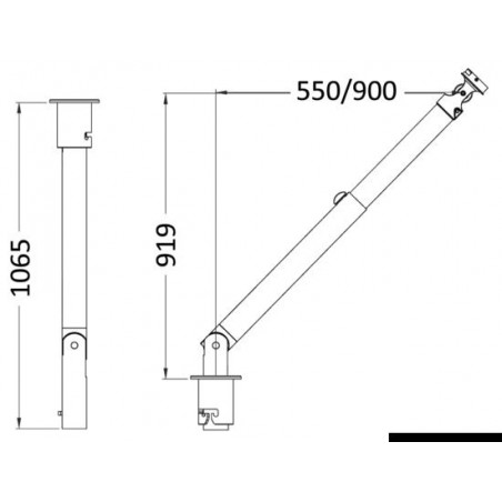 Petit bossoir rétractable 