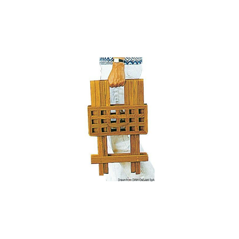Tabouret pliant teck 