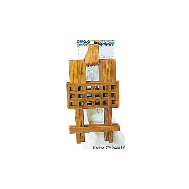 Tabouret pliant teck 