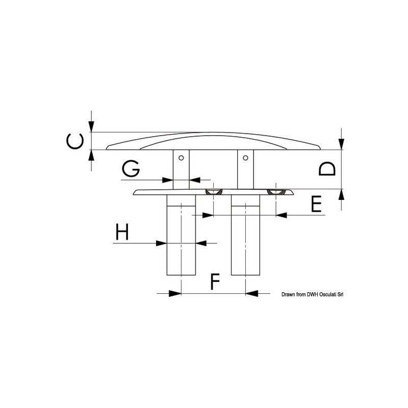 Taquet escamotable Ghost         