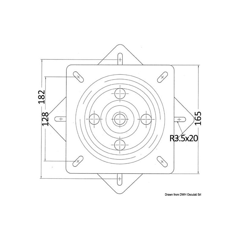 Base tournante pour siège 