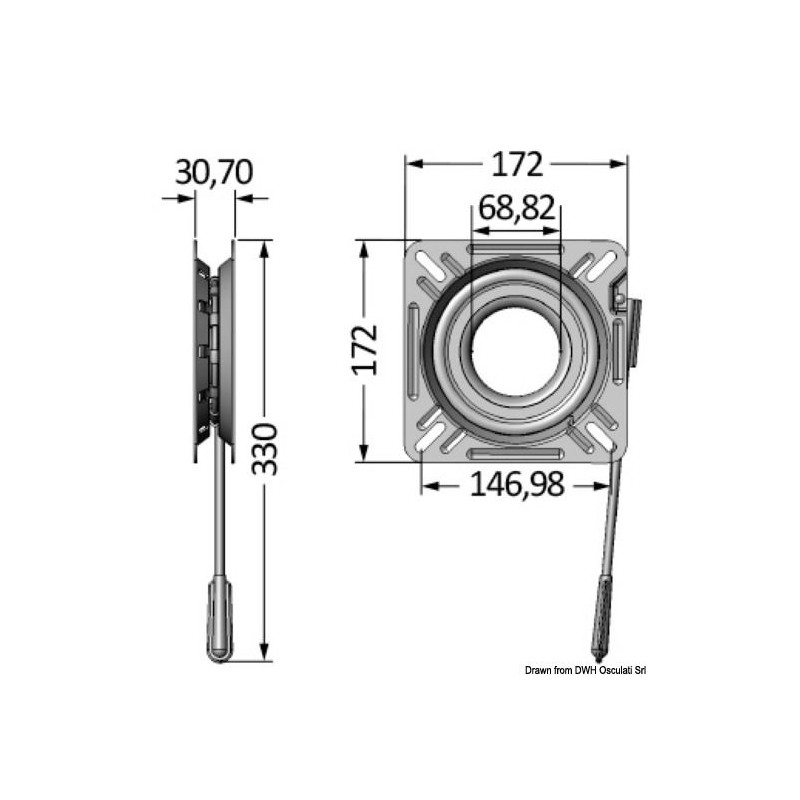 Base tournante pour siège 