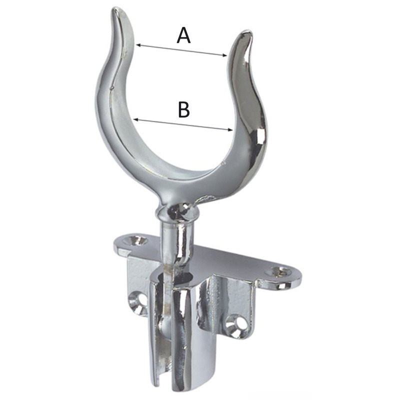 Dame nage laiton chromé rabattable