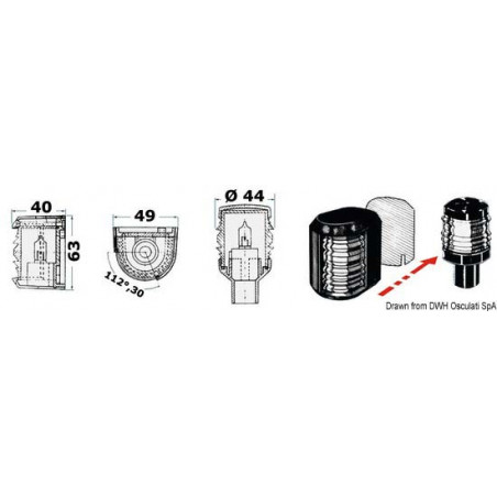 Ampoule de rechange pour les feux de navigation Utiliy Compact