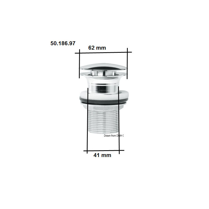 Bonde laiton chromé schéma