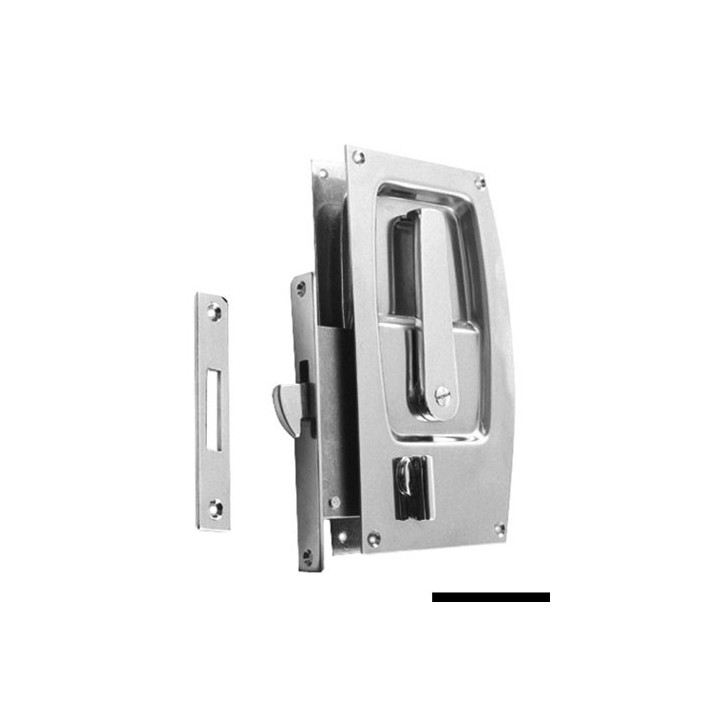 Serrure avec poignée-levier pour porte coulissante