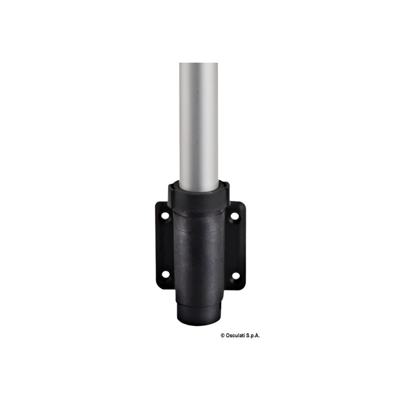 Hampe "Classic" en aluminium base noire