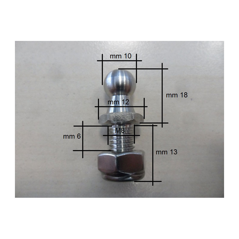 Boule à visser ressort à gaz