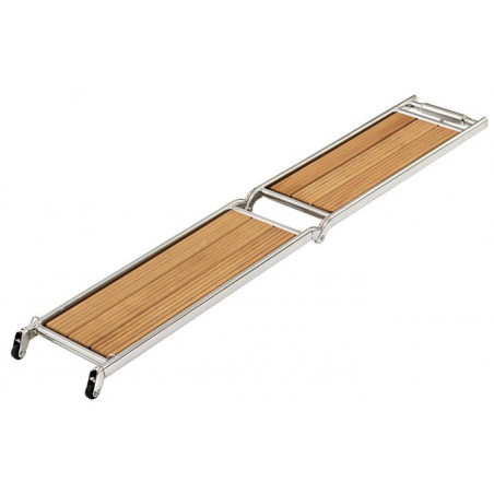 Passerelle inox / iroko pliante