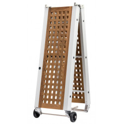 Passerelle alu et teck renforcée