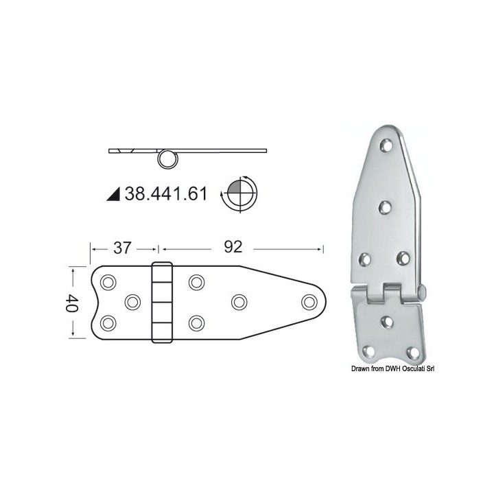 Charnière noeud renversé