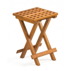 Tabouret / table d'appoint en teck