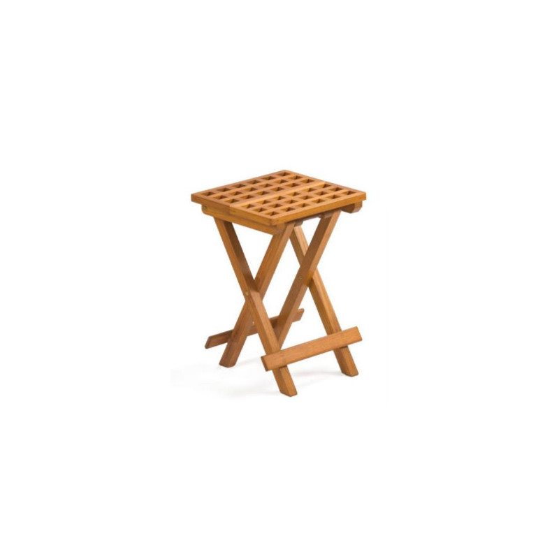 Tabouret / table d'appoint en teck