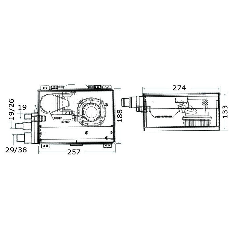 Collecteur eaux usées 