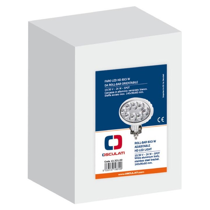 Spot LED de pont orientable ovale 