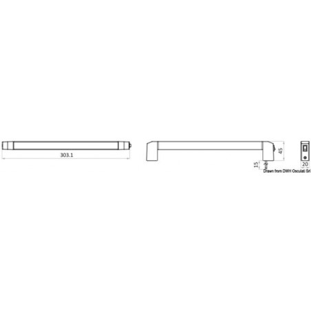 Barre lumineuse orientable LED Slash  - 13.838.12-24_dis