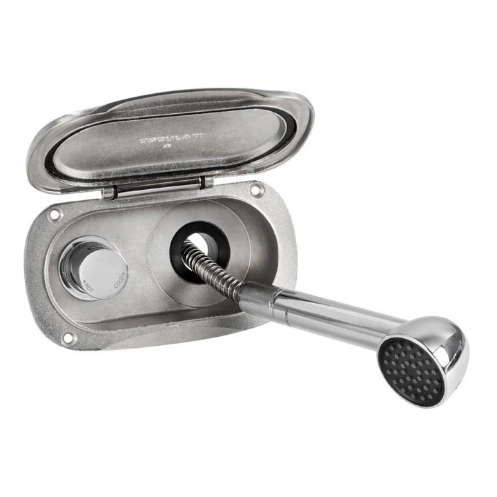 Boîtier douche de pont Elissa, douchette Keji II 