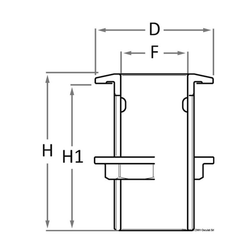 Passe-coque bronze GUIDI   - 17.551.xx_dis